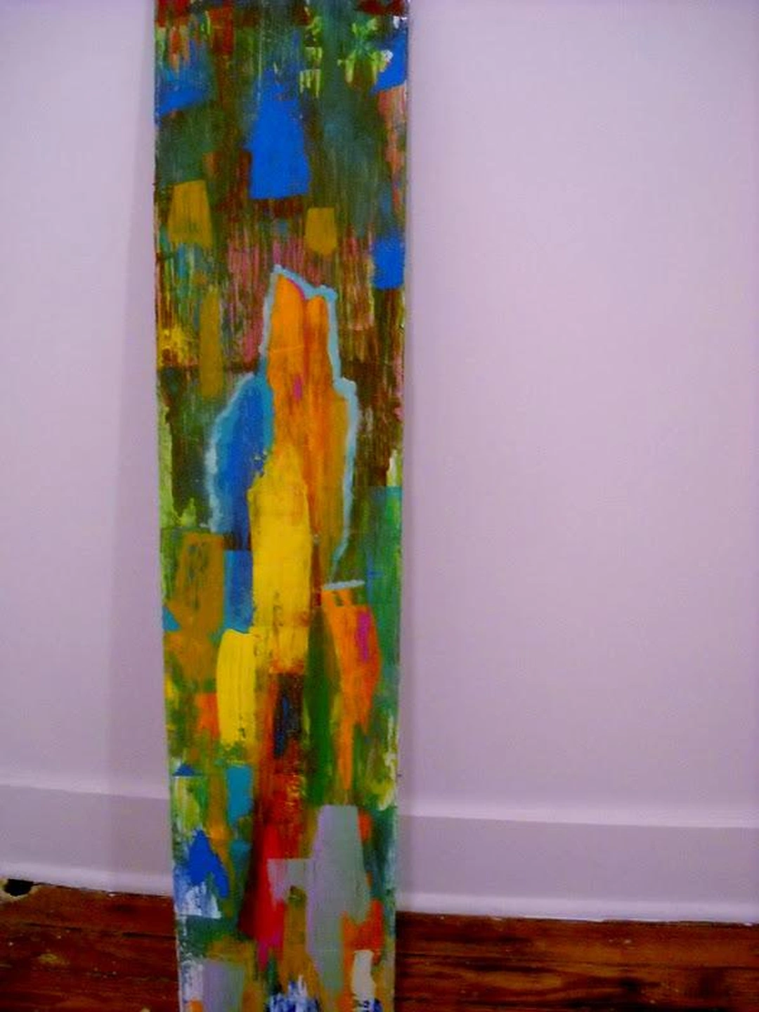 Chad Rasmussen, "Purple Iris Valley", acrylic and mixed media on canvas. Thunder-Sky Gallery.