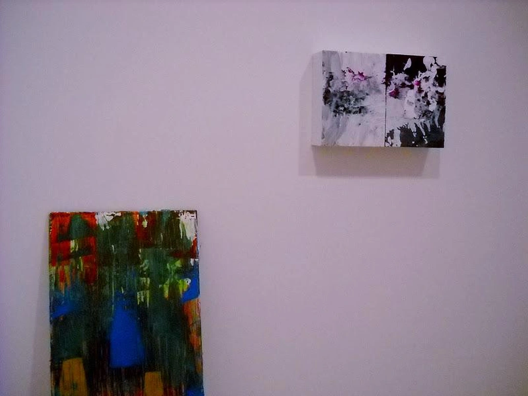 Installation view of Infrastructure exhibition opening at Thunder-Sky Gallery, Cincinnati, Ohio (January 2012).
