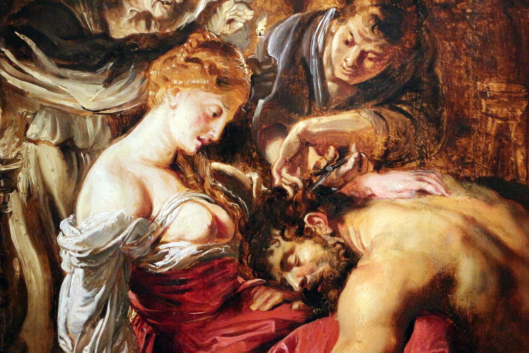 Peter Paul Rubens, Samson and Delilah (detail of brushwork on Samson's back), ca. 1609. Oil on panel. Cincinnati Art Museum, Accession 1972.459.