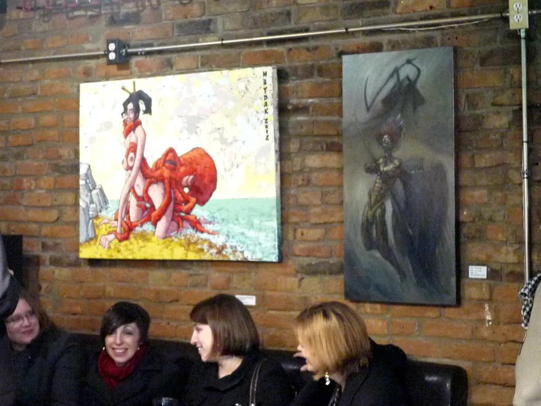 Mike Maydak, A Dream of an Octopus's Husband, 2012, on view at The Famous Neons Unplugged.