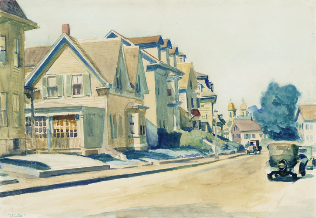 Edward Hopper, Prospect Street, Gloucester, 1928