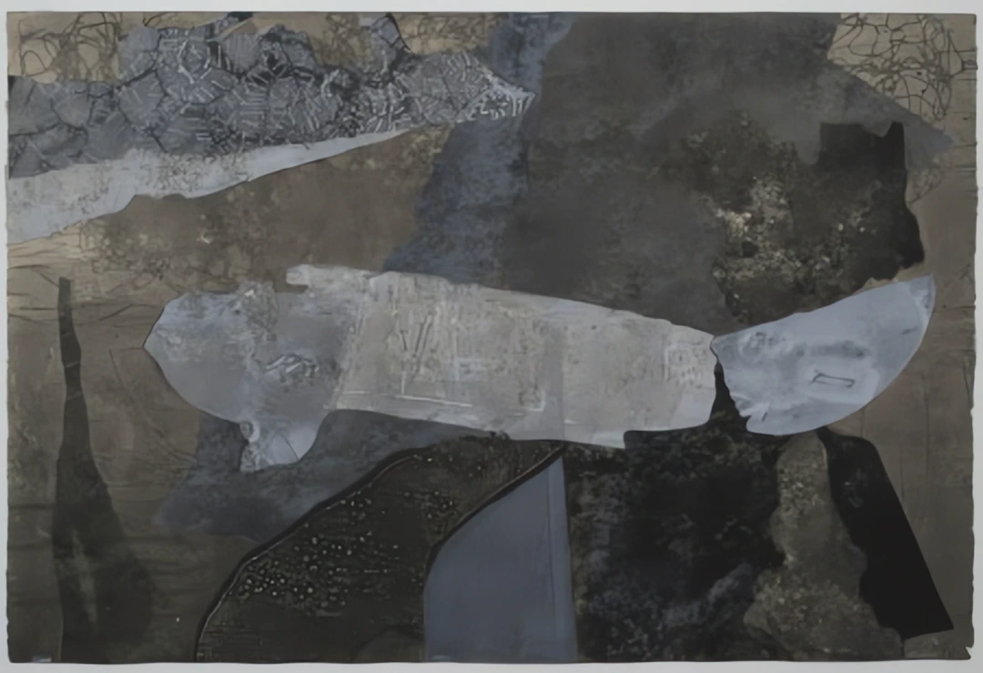 Jim Williams, Fracture, 2011. Monoprint, 30" x 44".