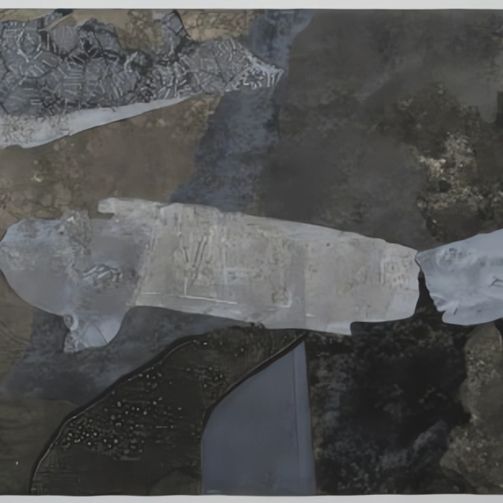 Jim Williams, Fracture, 2011, monotype detail.