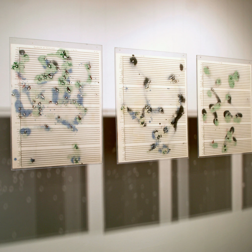 Dick Higgins, Symphony #186: The Well Colored Symphony from A Thousand Symphonies installation view at Carl Solway Gallery.