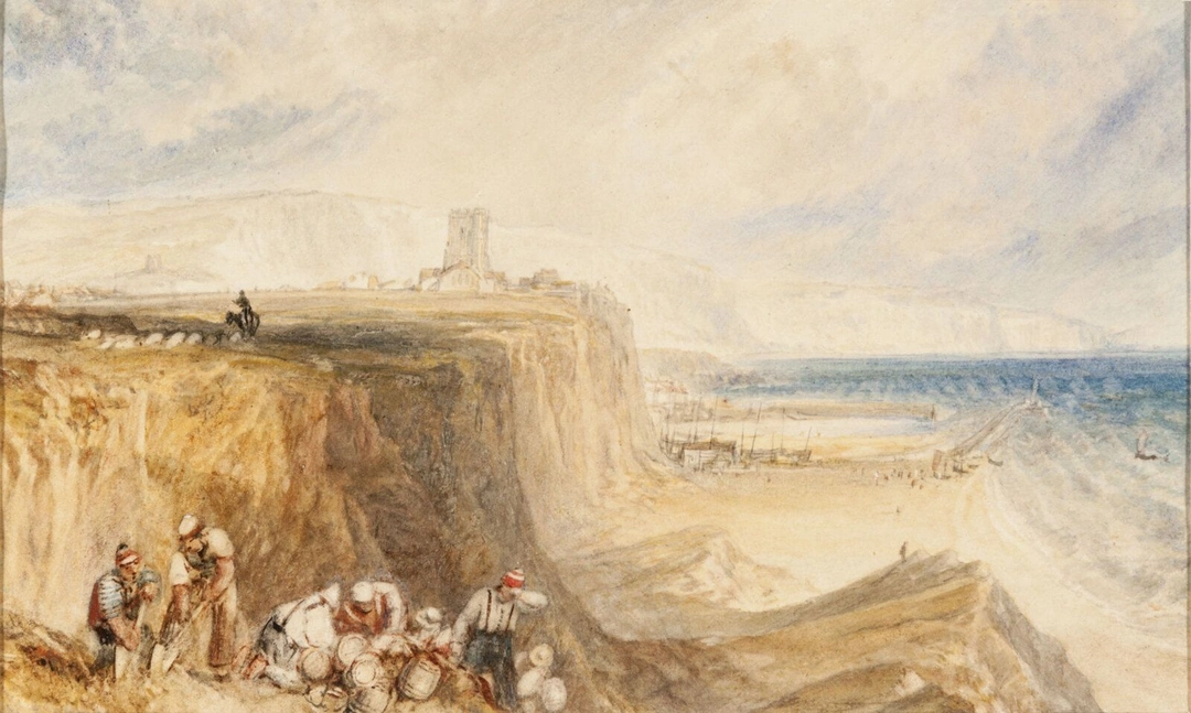 Joseph Mallord William Turner, Folkestone, Kent, about 1822, watercolor on paper at the Taft Museum of Art.