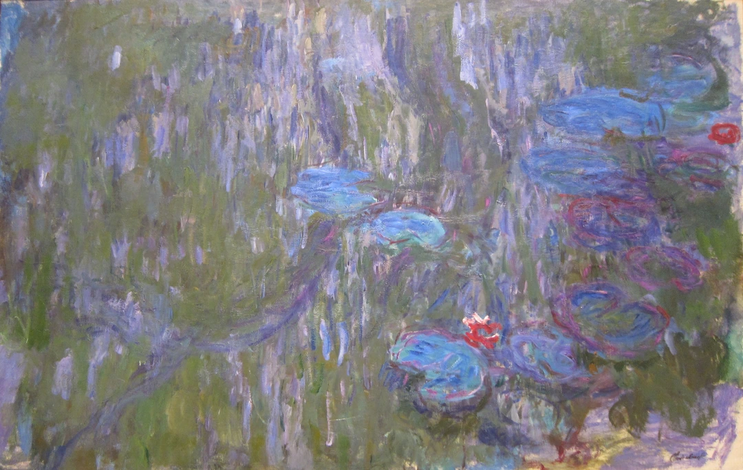 Claude Monet, Water Lilies, ca. 1916-19, oil on canvas in Private Collection.