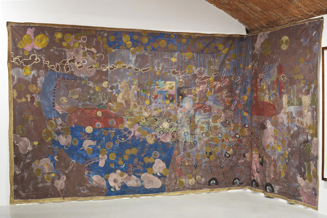 Dasha Shishkin, Everything Has an End, Only a Sausage Has Two Ends, Installation View, 2010. Courtesy of Zach Feuer Gallery.