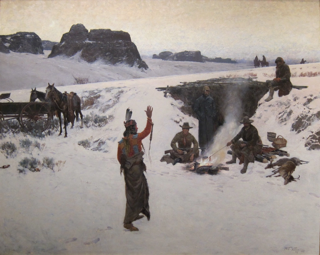 Henry François Farny, The Unwelcome Guests, Cincinnati Art Museum