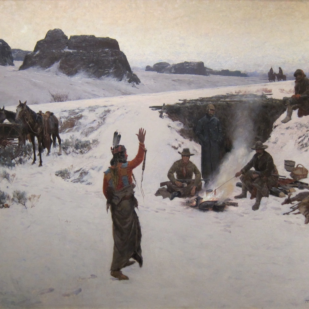 Henry François Farny, The Unwelcome Guests, Cincinnati Art Museum
