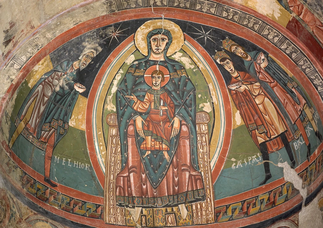 Madonna Enthroned, apse of Santa Maria de Taull, c. 1123