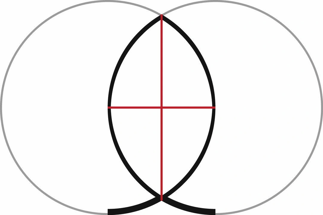 Birth of the Line through the Vesica Piscis