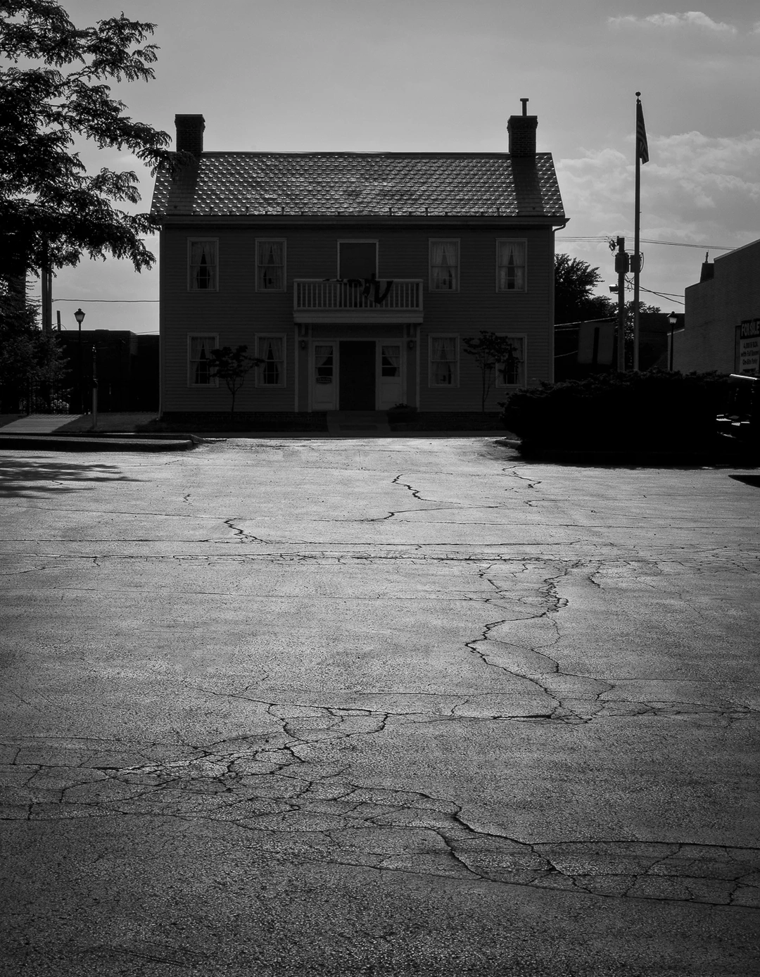 Matthew Albritton, "McKinley Birthplace: Silhouette," 2007, digital capture, archival digital print, 21 x 14 in. Photo courtesy of Taft Museum of Art.