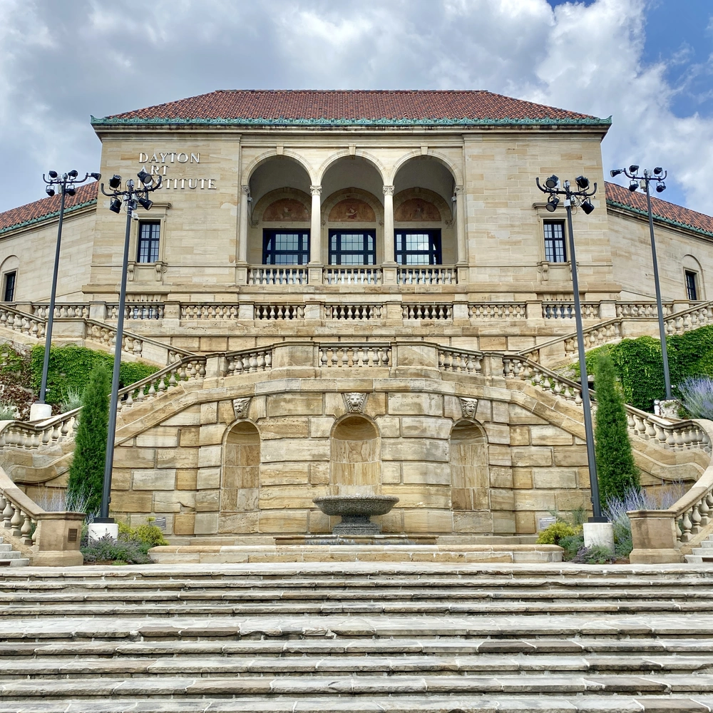 The Dayton Art Institute in Dayton, Ohio, participating in the national Blue Star Museums initiative.