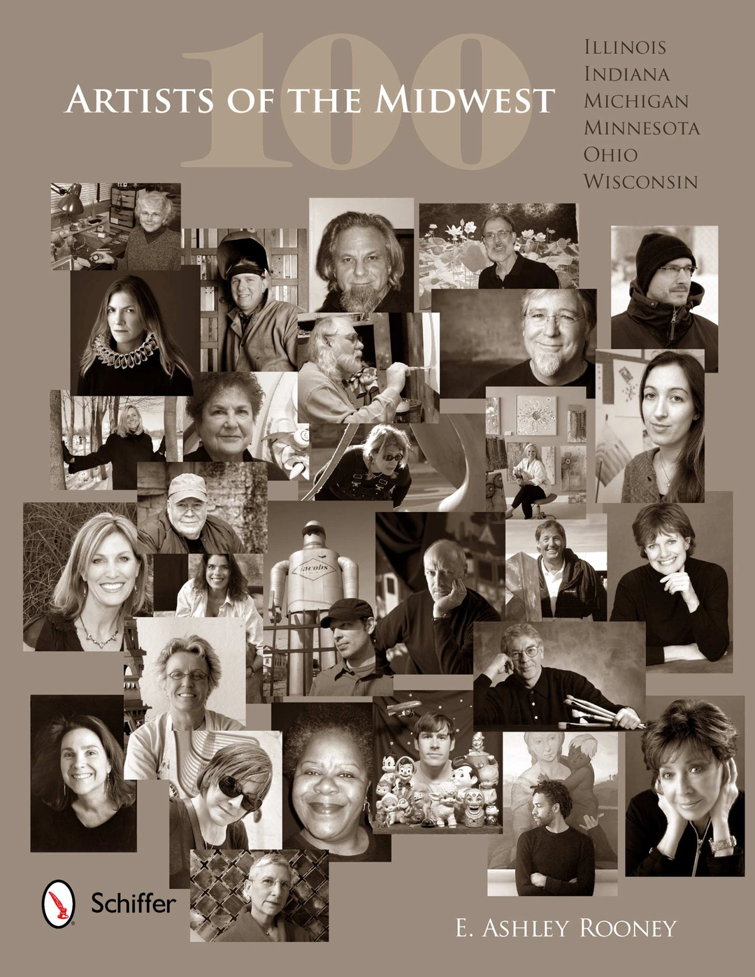 Cover of 100 Artists of the Midwest by E. Ashley Rooney