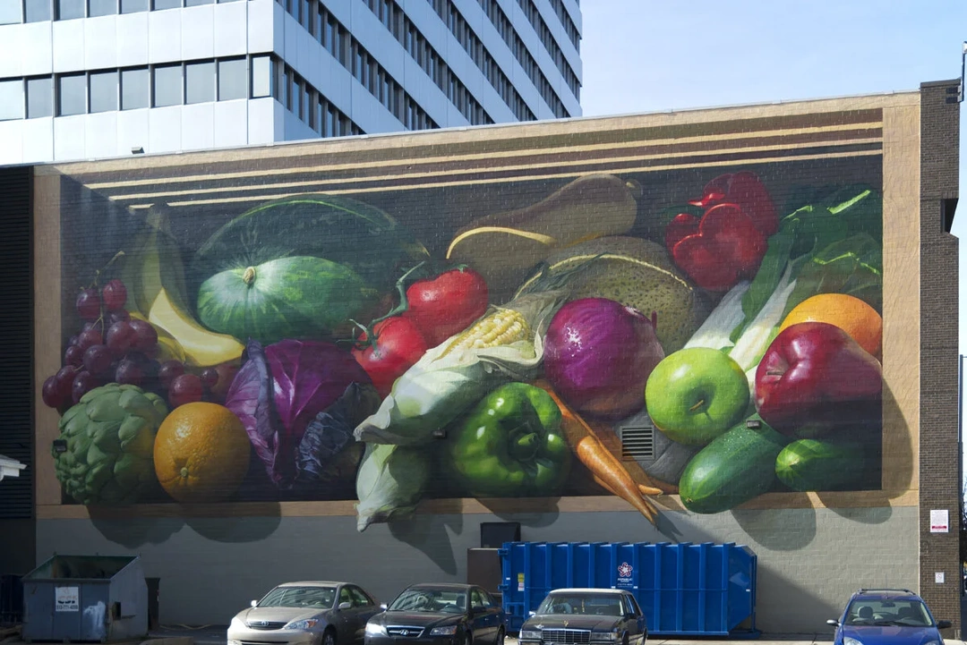 Jonathan Queen, mural for the ArtWorks project at Kroger Headquarters, Cincinnati. Photograph from the artist's portfolio. Related image located during this archive's reconstruction.