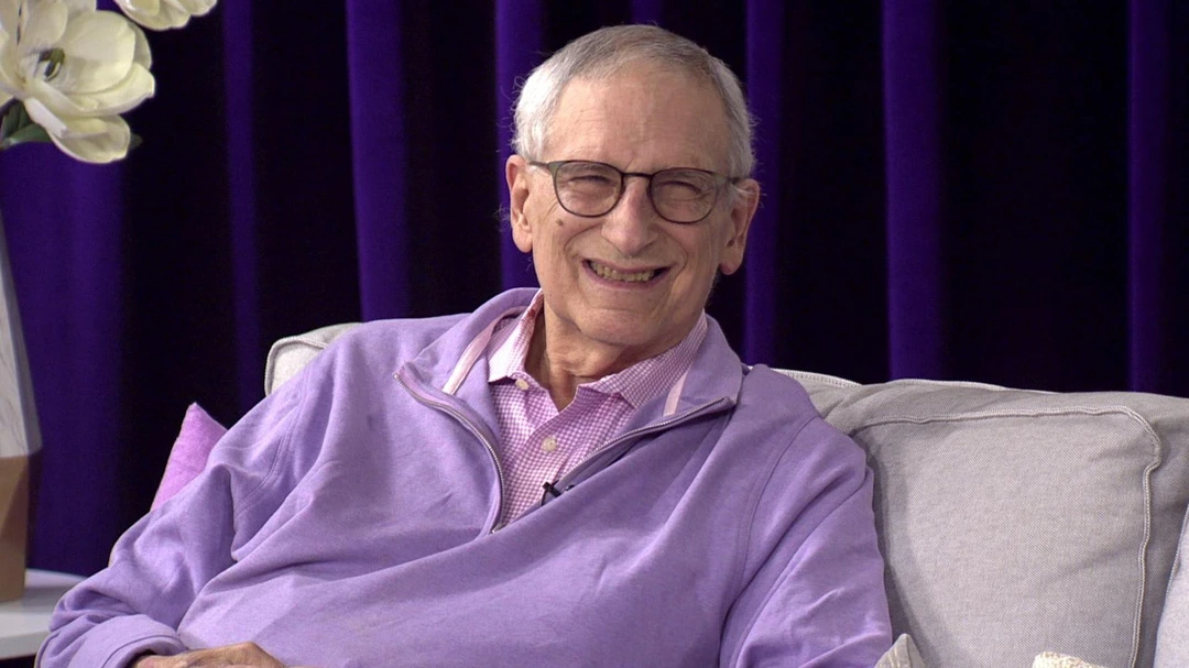 Daniel Brown, editor of ÆQAI, during an interview with Barbara Kellar. Video still, PBS/CET, 2021.