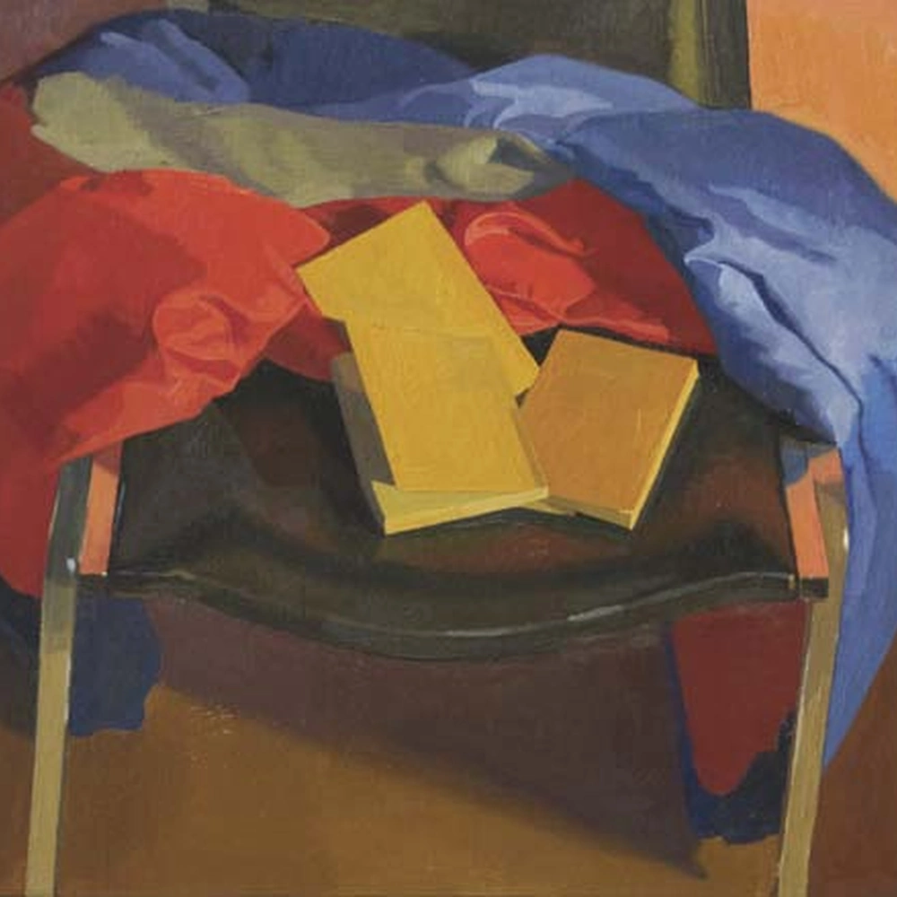 Tyler Wilkinson, Primary (2012), oil on linen, from the official Manifest 68 catalog; external contextual work, not an original article image.