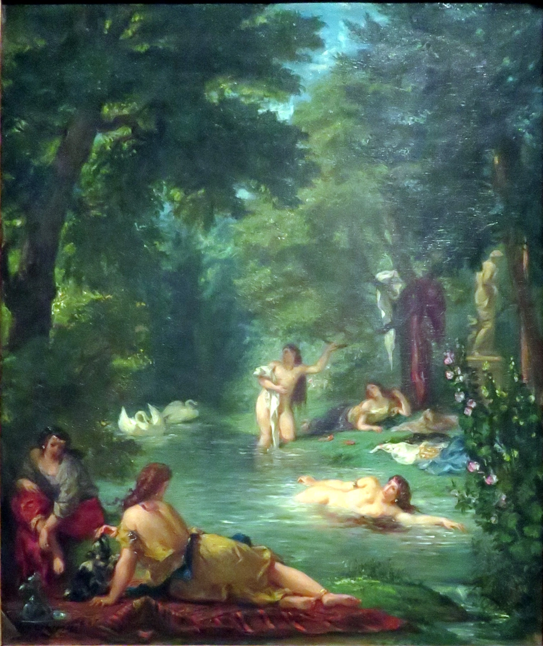 Bathing Women, Eugène Delacroix, 1854, Wadsworth Atheneum Museum of Art