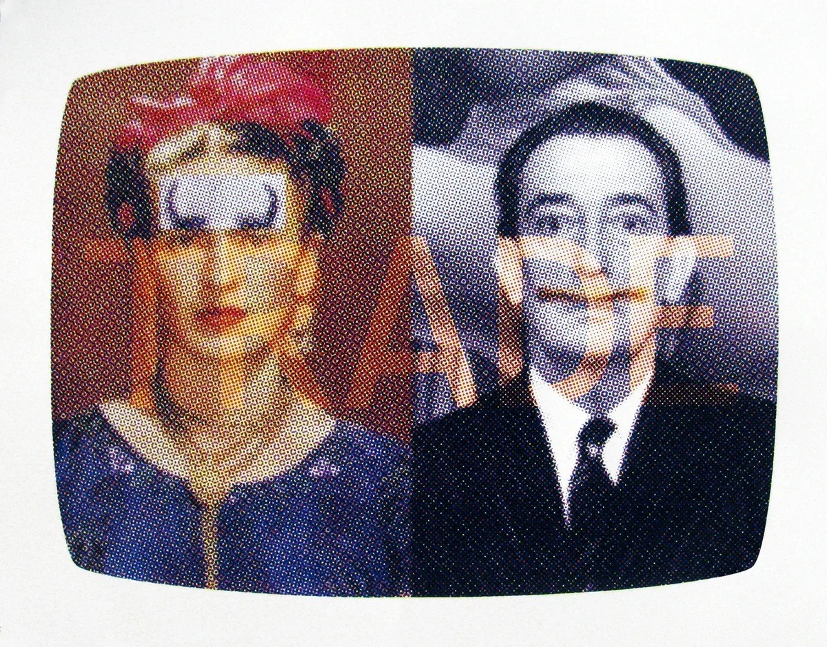 David Wischer, “TRADE”, from the 5 Letter Words series, 2011–2012. Screen print, 22 × 28 in. (Reproduction from the artist's website, davidwischer.com.)