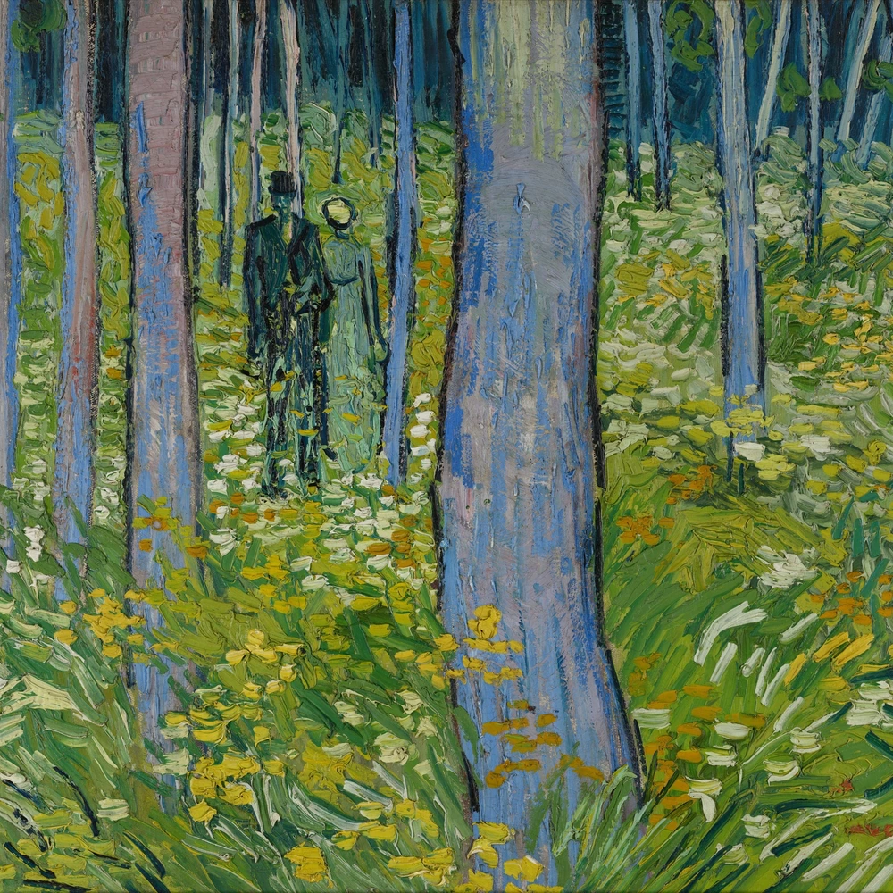 Vincent van Gogh (Dutch, b. 1853, d.1890) Undergrowth With Two Figures, Cincinnati Art Museum, Bequest of Mary F. Johnston, 1967.1430