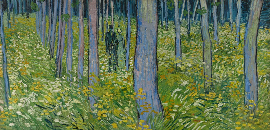 Vincent van Gogh (Dutch, b. 1853, d.1890) Undergrowth With Two Figures, Cincinnati Art Museum, Bequest of Mary F. Johnston, 1967.1430
