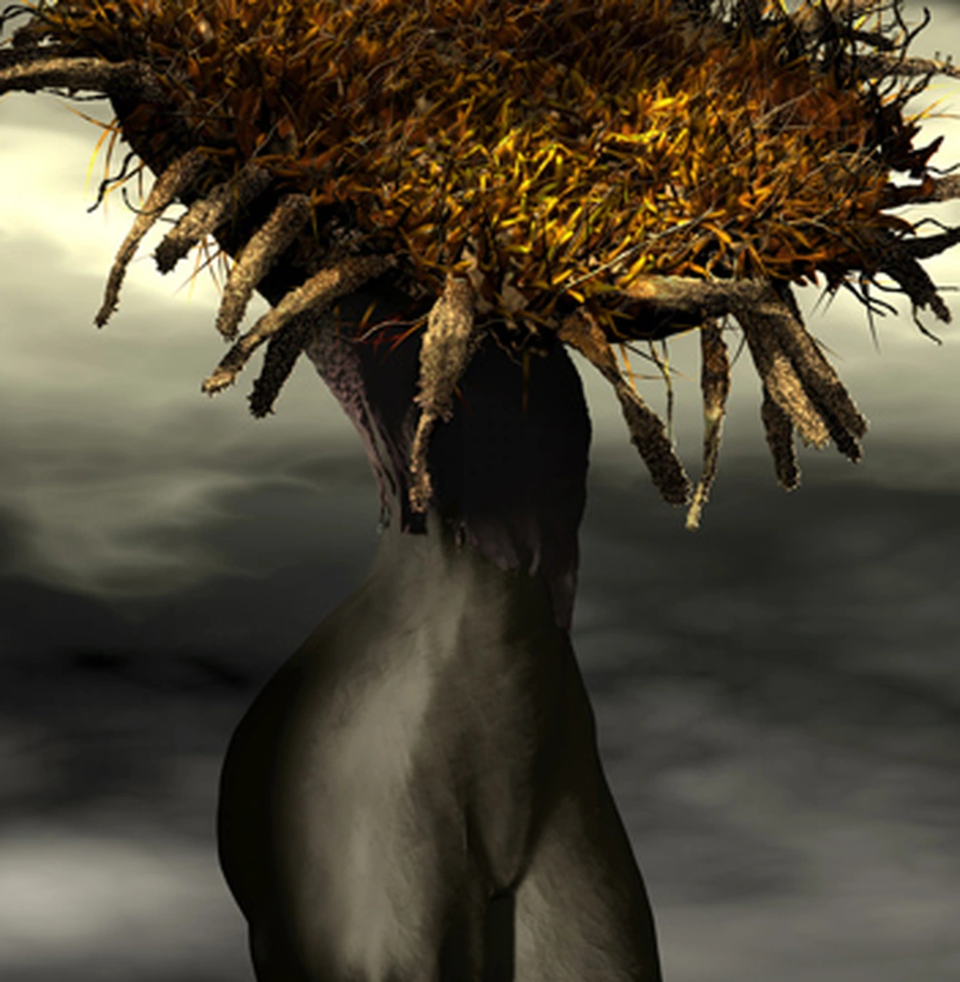 McCrystle Wood, Tournesol (Sunflower), 2012, digital 3-D modelling. Reproduction from the artist's website.
