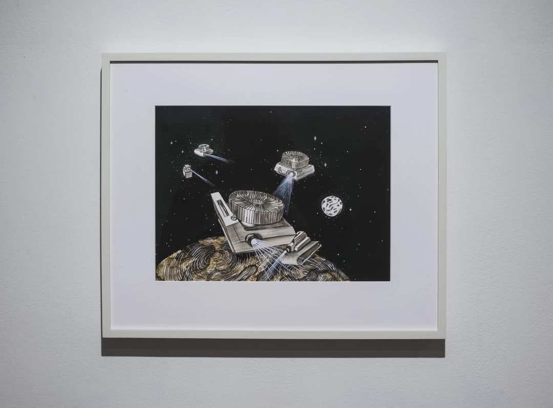 Kate Kern, The Night is Dark and the House is Dark – Slide Projectors in Space, 2012; photographed for the Weston Art Gallery's 2017 exhibition. (Related image located during this archive's reconstruction.)