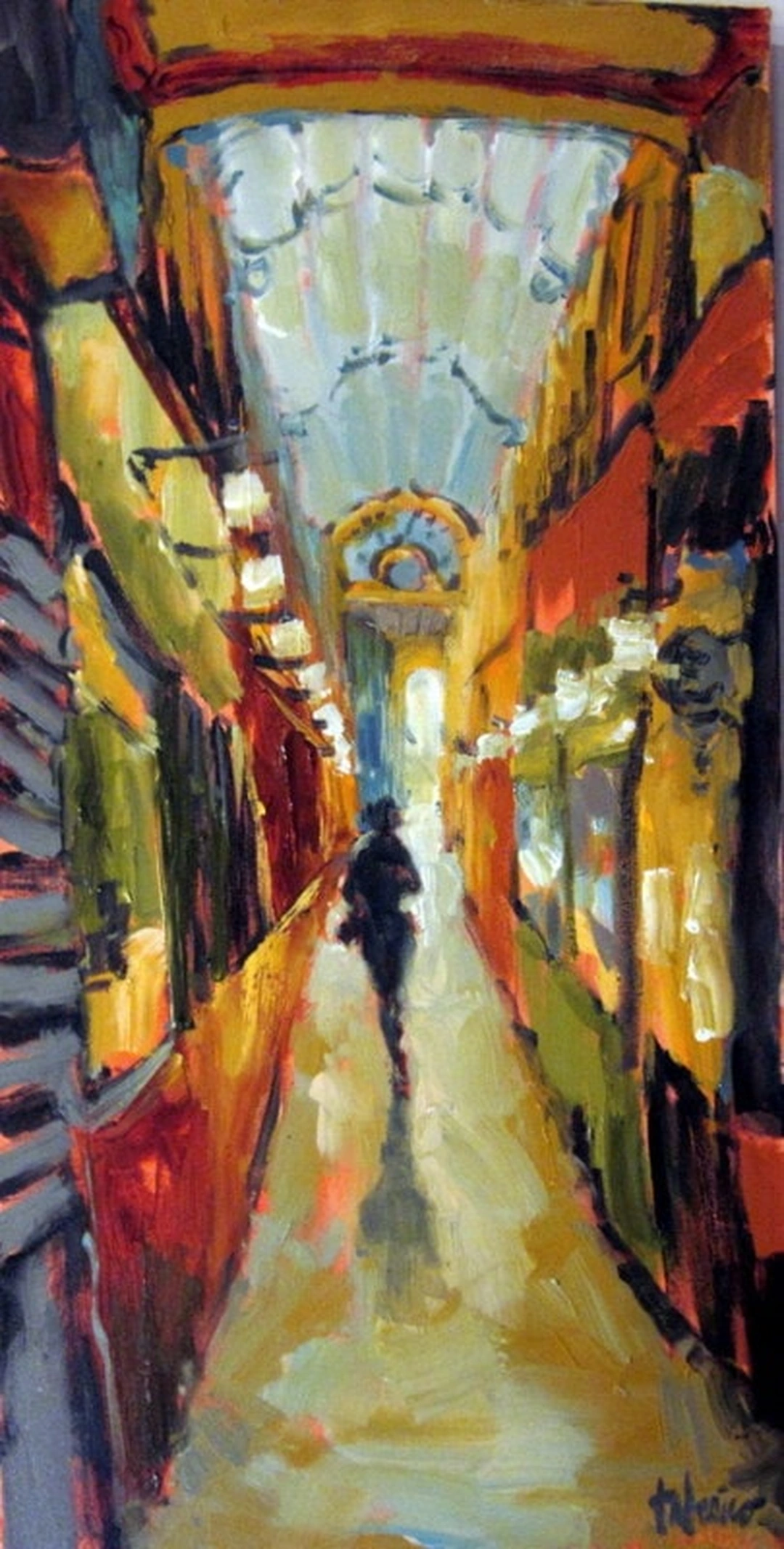 Un Passage dans le 3rd, Paris, Donna Talerico 18 x 36 Reproduction from the artist’s website.