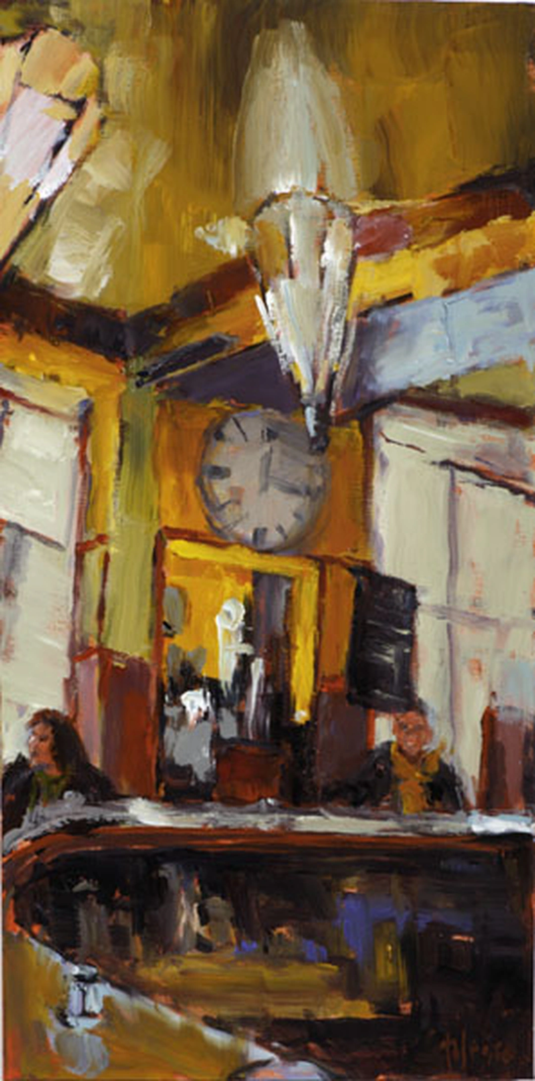 Café, rue Muscadet, Donna Talerico Reproduction from the artist’s website.