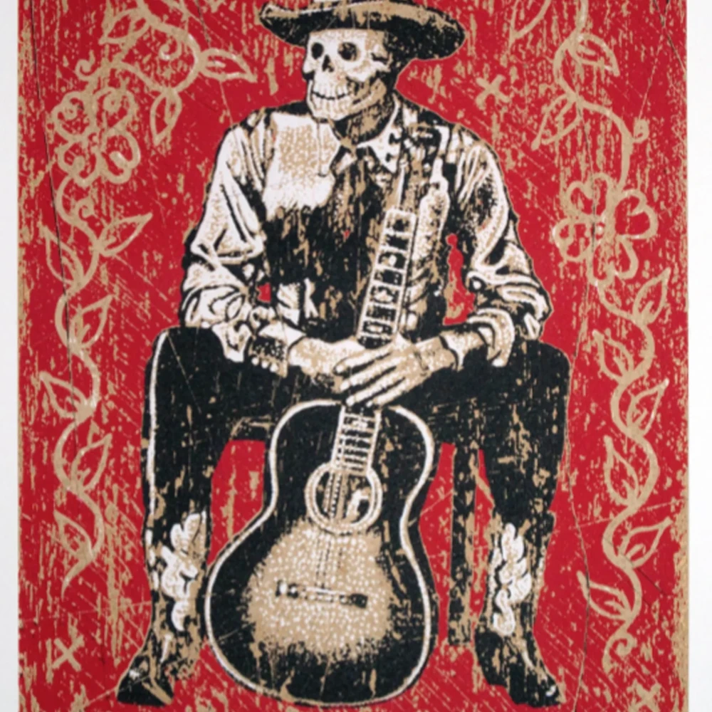 Jon Langford, Going Down in History. Exhibited in Jon Langford: Transmissions: Art and Words, Clay Street Press, 2012. Image from Clay Street Press. (Related image located during this archive's reconstruction.)