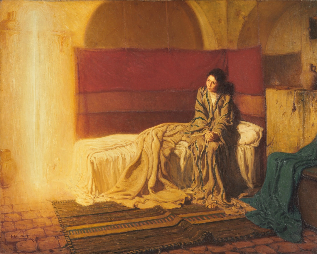 The Annunciation, 1898 Oil on canvas, 57 x 71 1⁄4 in. Philadelphia Museum of Art, Purchased with the W. P. Wilstach Fund, 1899, W1899-1-1