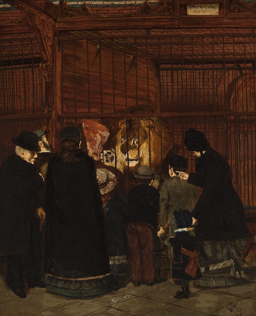 Pomp at the Zoo, c. 1880 Oil on canvas, 20 x 16 in. Collection of Lewis Tanner Moore Photo: Rick Echelmeyer