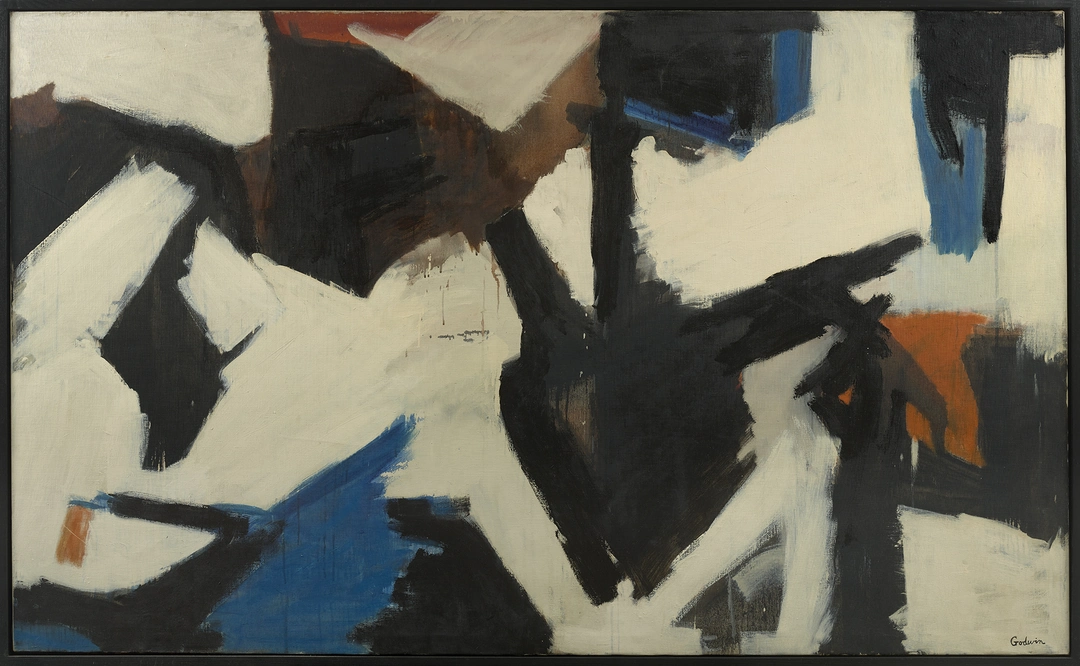 Into the Depth 1957 Oil on canvas, 51 x 84 inches. Image from Berry Campbell Gallery.