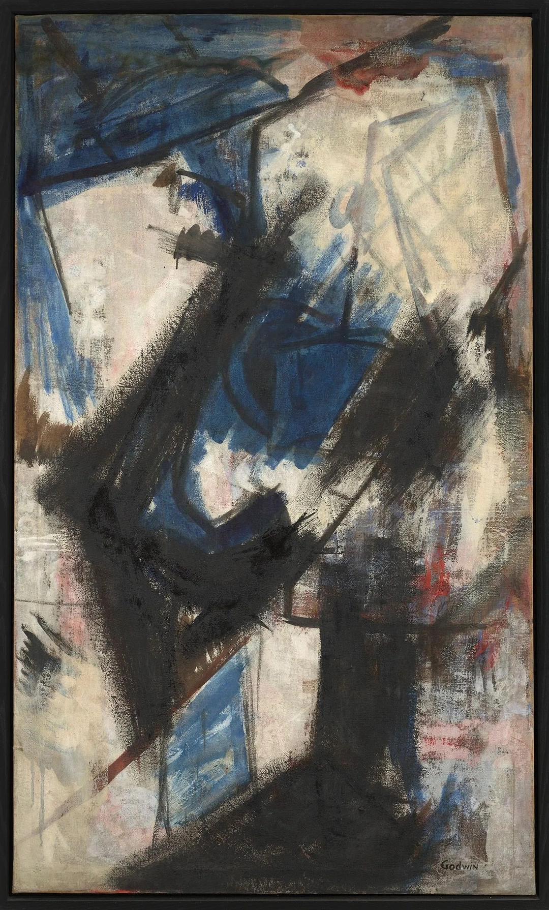 Martha Graham, 1956 Oil on canvas, 60 x 35 inches. Image from Berry Campbell Gallery.