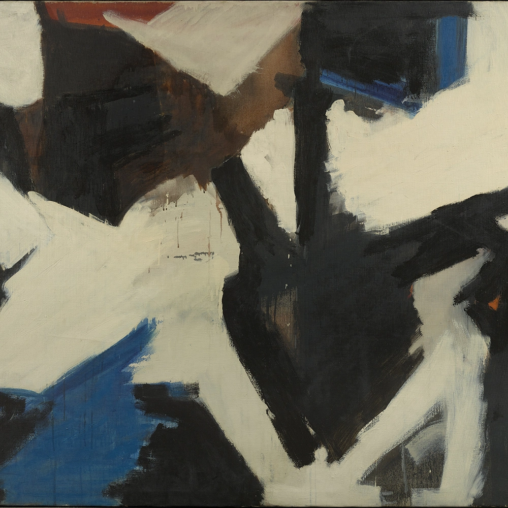 Into the Depth 1957 Oil on canvas, 51 x 84 inches. Image from Berry Campbell Gallery. (detail)