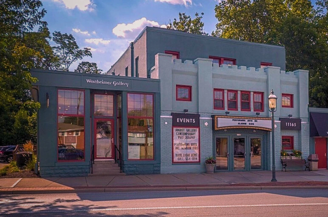 Sharonville Cultural Arts Center (formerly the Sharonville Fine Arts Center), 11165 Reading Road, Sharonville, Ohio, with the Westheimer Gallery at left. Photograph published by the Sharonville Cultural Arts Center on its website in 2021. (Related image located during this archive's reconstruction.)