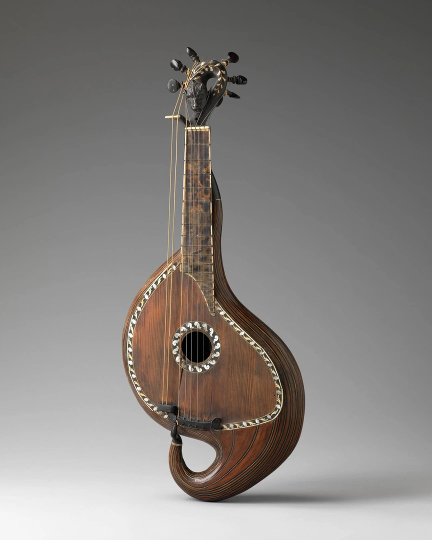 Guitar (in the form of a serpent). Cincinnati Art Museum, accession 1952.47.