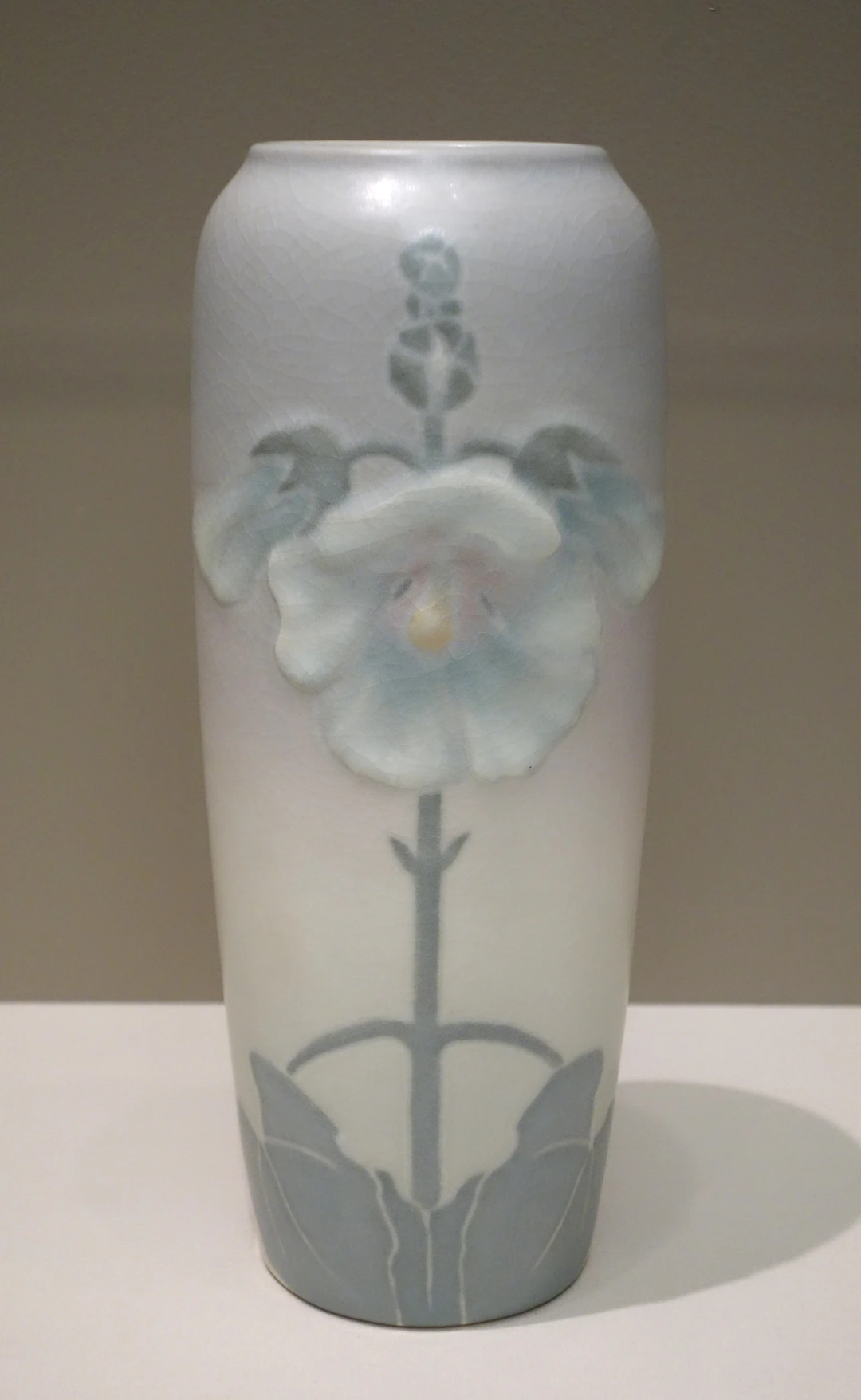 Vase by Sara Sax for Rookwood Pottery Company, 1908, stoneware with Vellum glaze line, in the Cincinnati Art Museum collection
