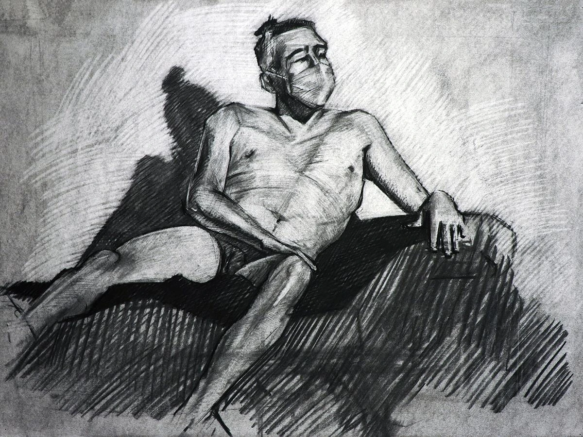 Figure drawing by Shelby Shadwell. Image from the artist's website. (Related image located during this archive's reconstruction.)