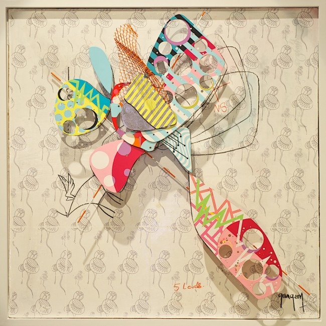 Jean Mehdi Grangeon – “Les Mechanismes du Desir II” – Acrylic on steel and plexiglass