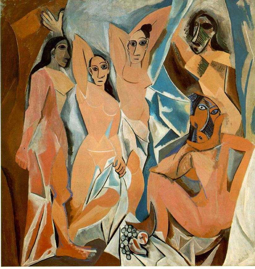 Les Demoiselles d’Avignon, painted in 1907