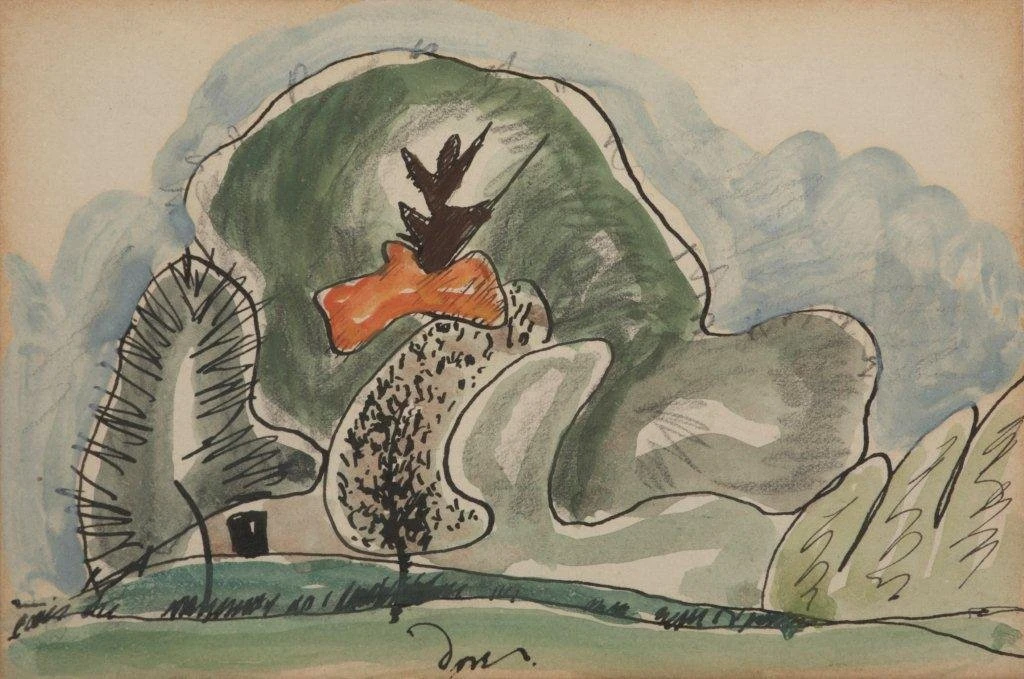 Arthur Dove, watercolor, courtesy of James Reinish Fine Art