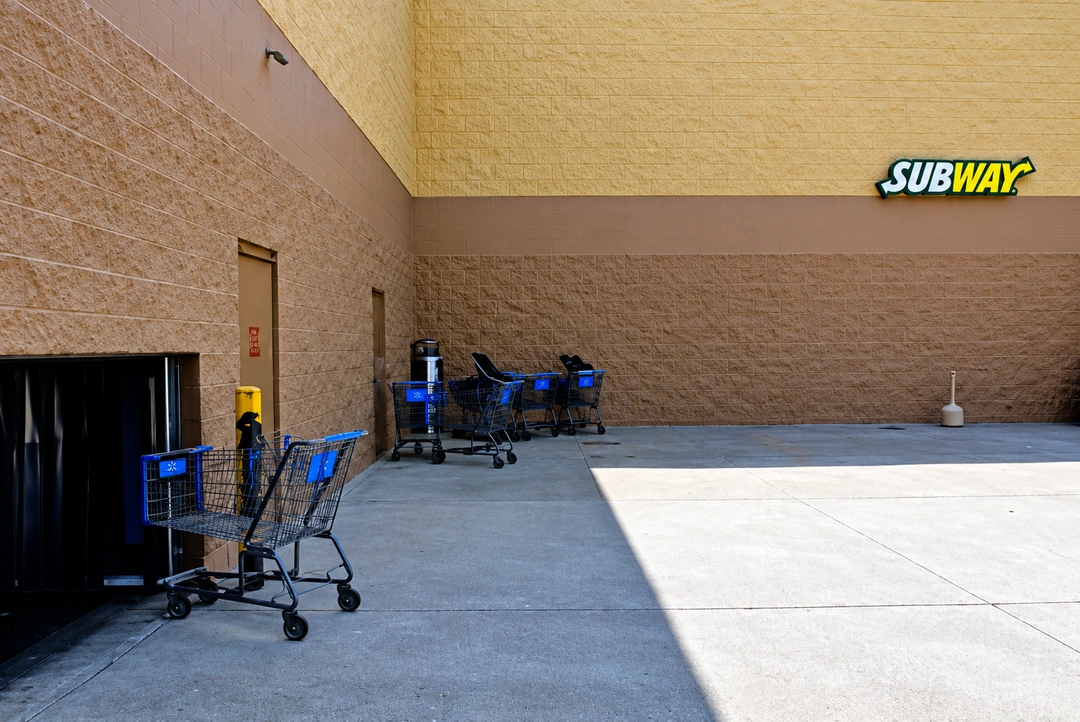 Northend Wal-Mart Shopping Center, Lexington, KY, March 28, 2013. Photograph by Louis Zoellar Bickett. (Digitally enhanced. May contain discrepancies from the original artwork.)
