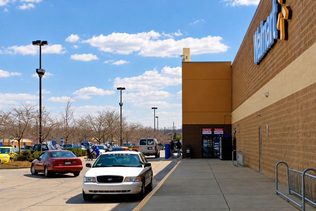 Northend Wal-Mart Shopping Center, Lexington, KY, March 28, 2013. Photograph by Louis Zoellar Bickett. (Digitally enhanced. May contain discrepancies from the original artwork.)