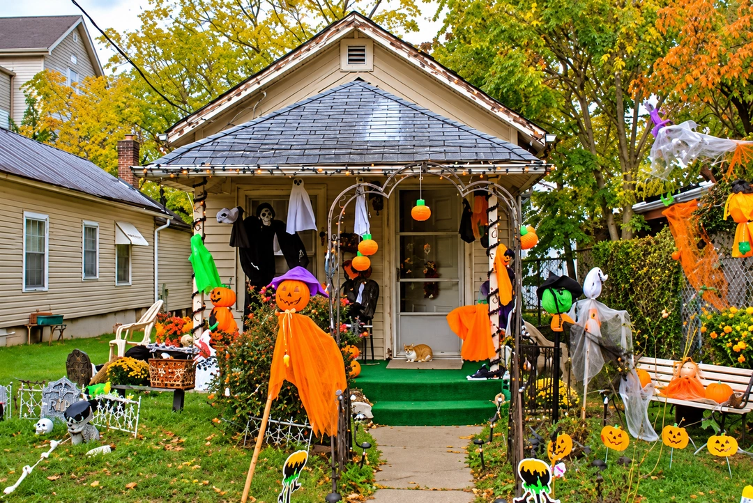 Old Georgetown Street House, Lexington, KY. Photograph by Louis Zoellar Bickett. (Digitally enhanced. May contain discrepancies from the original artwork.)