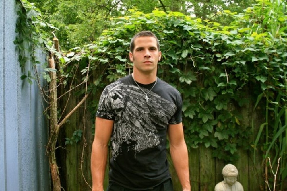 Kyle Gaffney in the Archive Backtard, July 31, 2011. Photograph by Louis Zoellar Bickett.