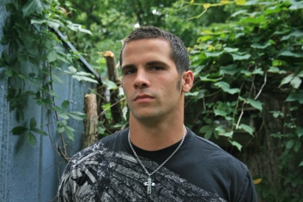 Kyle Gaffney in the Archive Backtard, July 31, 2011. Photograph by Louis Zoellar Bickett.