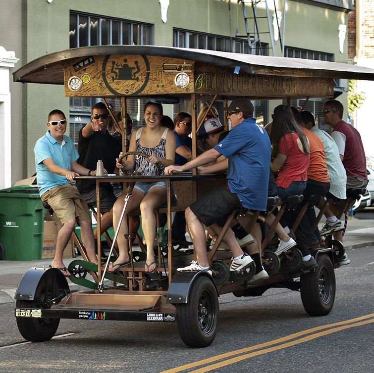 Promotional image for the Pedal Wagon Mural Tour at the Taft Museum.