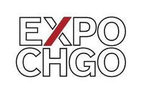 Logo of EXPO CHGO, the International Exposition of Contemporary/Modern Art & Design, Navy Pier, Chicago.
