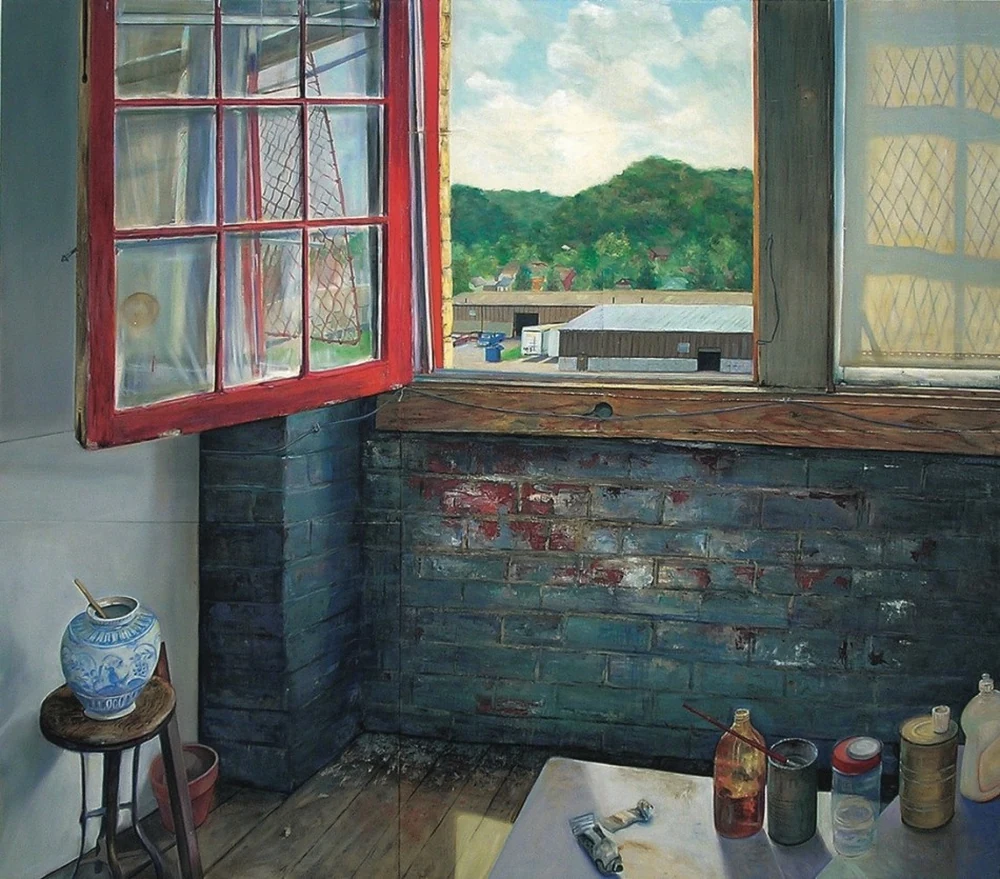 Curtain Call 2004 oil on wood 70 ¼ x 80 ½